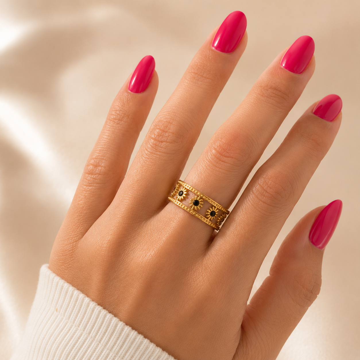 Floral Halo Ring