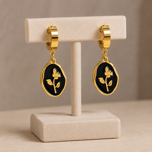 Noir Bloom Earrings