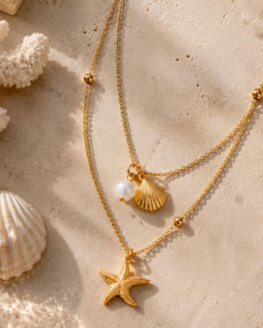 Ocean Star Layered Necklace
