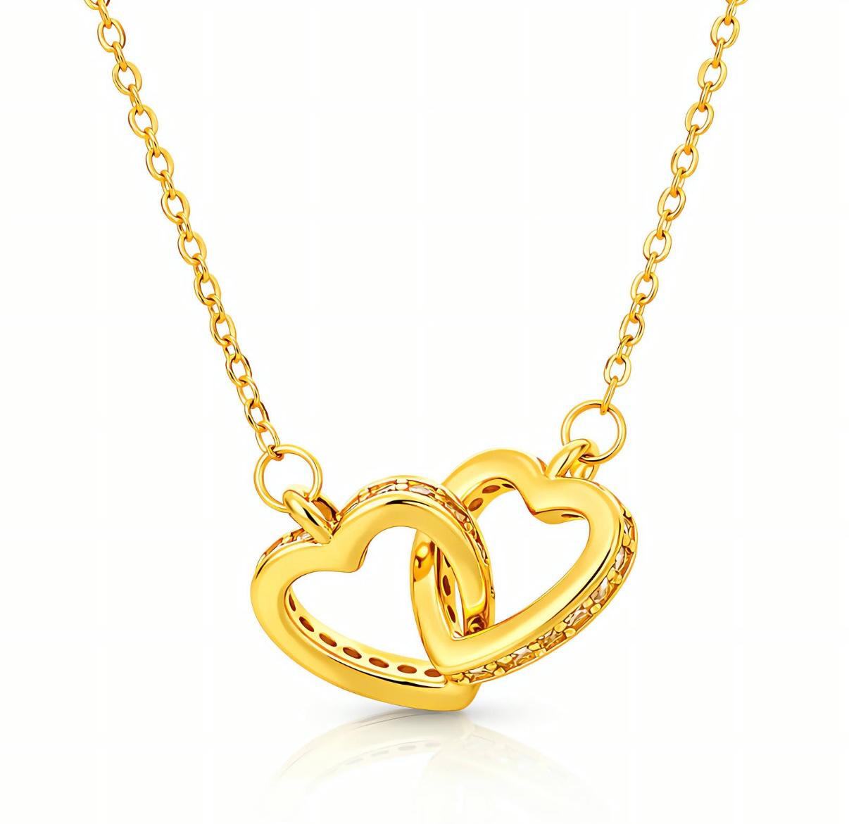 Interlocked Hearts Necklace