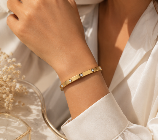 Celeste Crystal Bangle