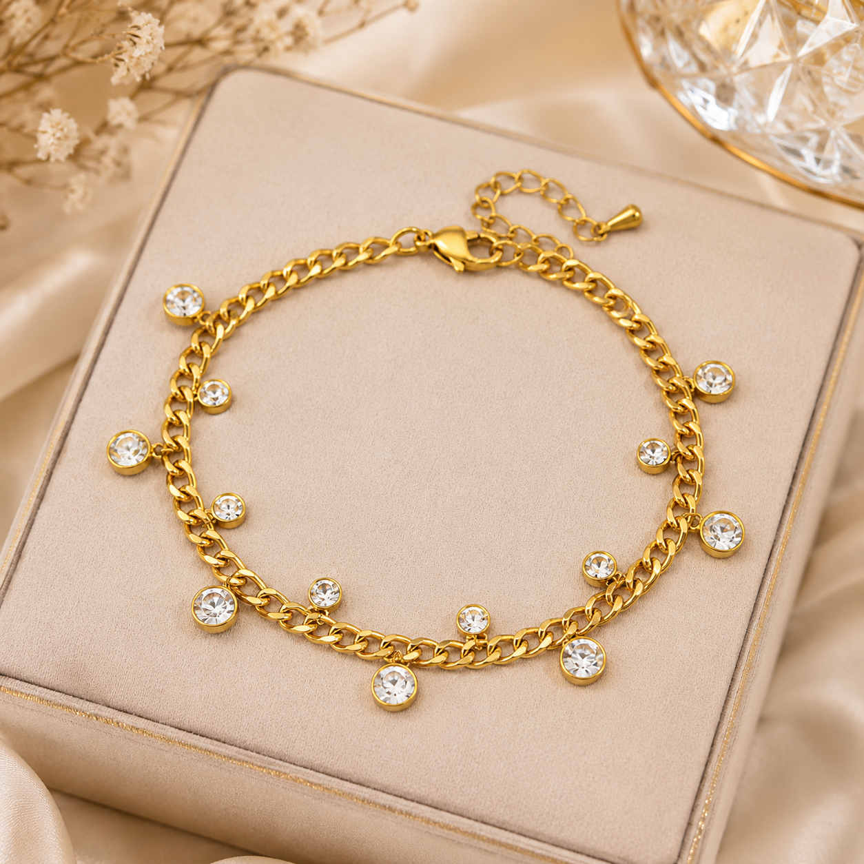 Crystal Cascade Bracelet