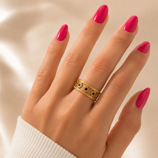 Floral Halo Ring